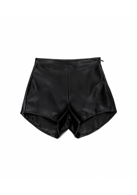 Shorts in ecopelle Lù-Lù BY MISS GRANT | LL4548NERO